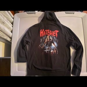 Hatchet! Fright tags hoodie!